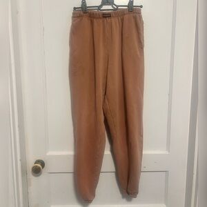 Bo+Tee Terracotta Tan Jogger Elastic Waist Tapered Leg Size XS